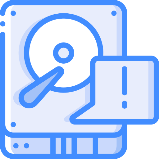 Hard drive Basic Miscellany Blue icon