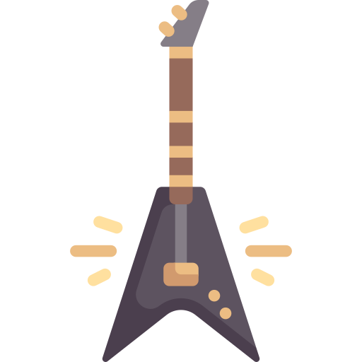 guitarra electrica icono gratis