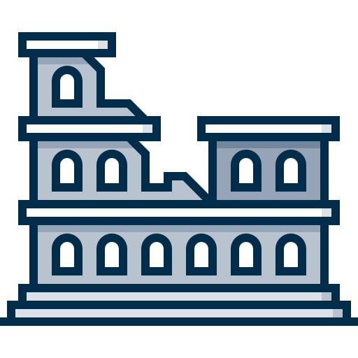 Colosseum Detailed Grey Lineal color icon