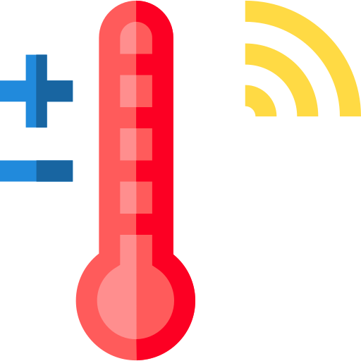 Temperature Basic Straight Flat Icon