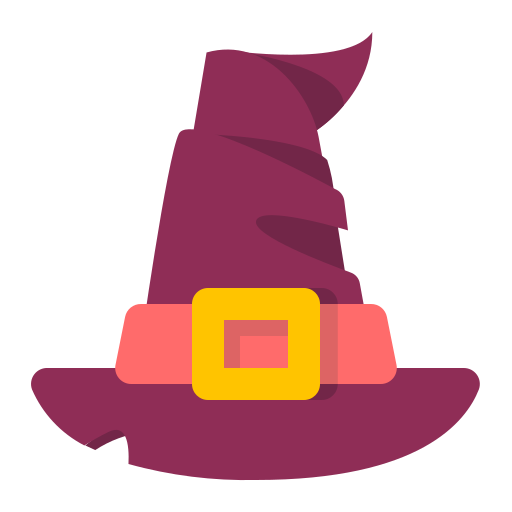 sombrero de bruja icono gratis