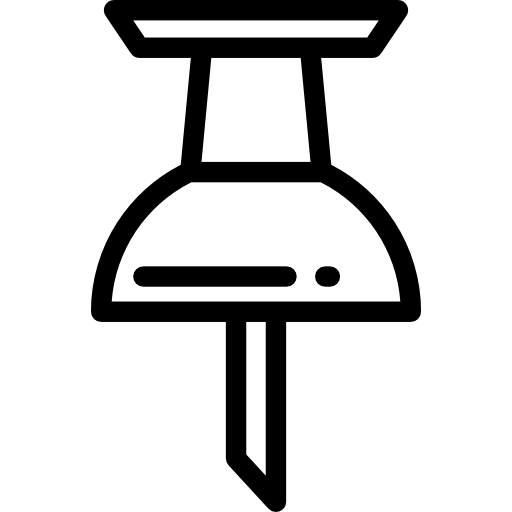 Push pin - free icon