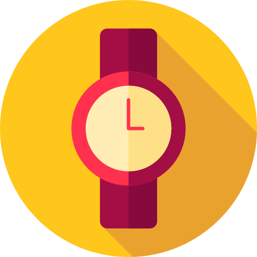 reloj de pulsera icono gratis