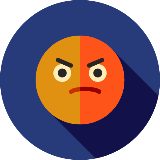 Angry free icon