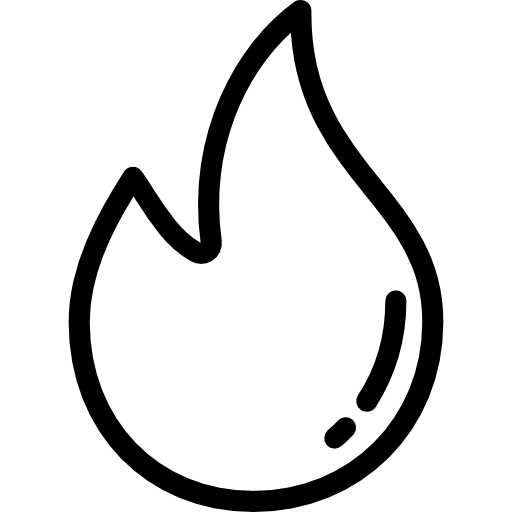 Flame free icon