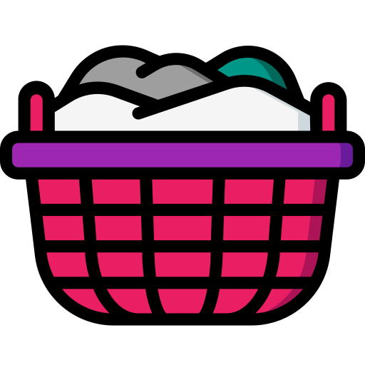 Laundry basket Basic Miscellany Lineal Color icon