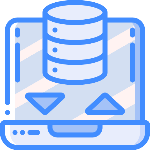 Database Basic Miscellany Blue icon