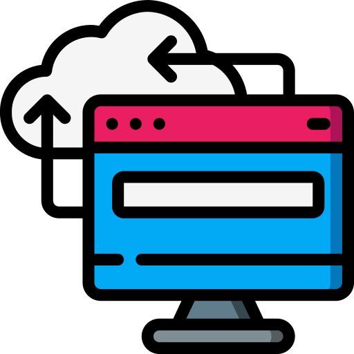 computación en la nube icono gratis