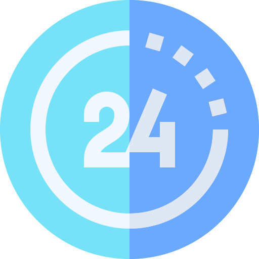 24 horas icono gratis