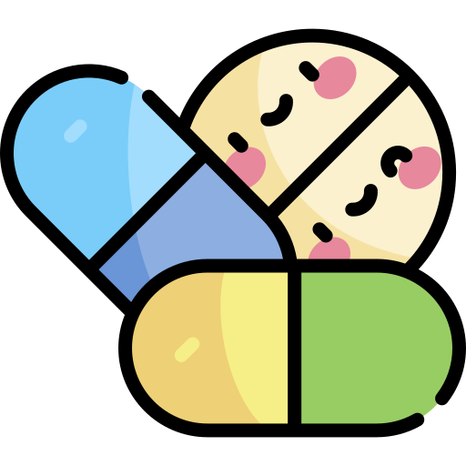 Pills Kawaii Lineal color icon