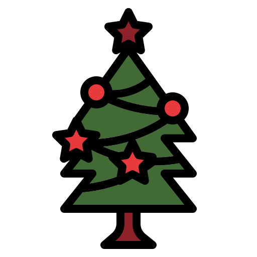 árbol de navidad icono gratis