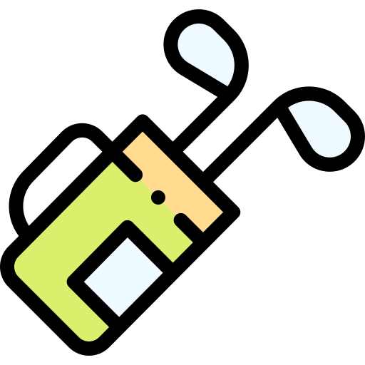 clubes de golf icono gratis