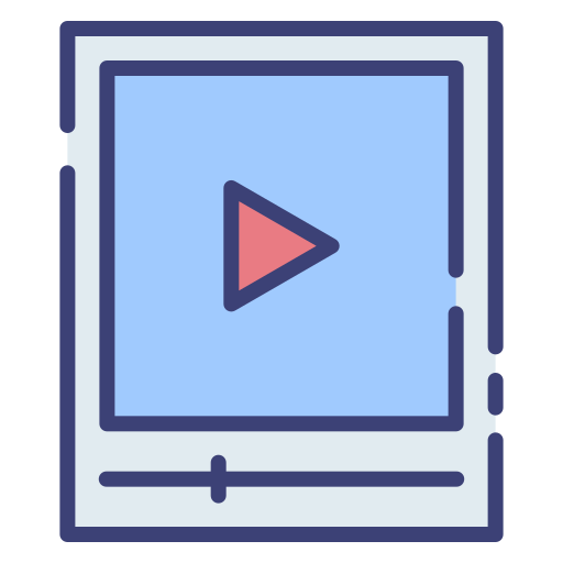 reproductor de video icono gratis