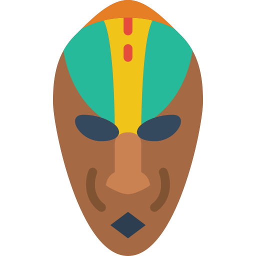 Máscara africana icono gratis