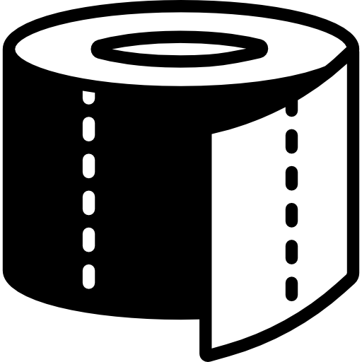 Toilet paper Basic Miscellany Fill icon