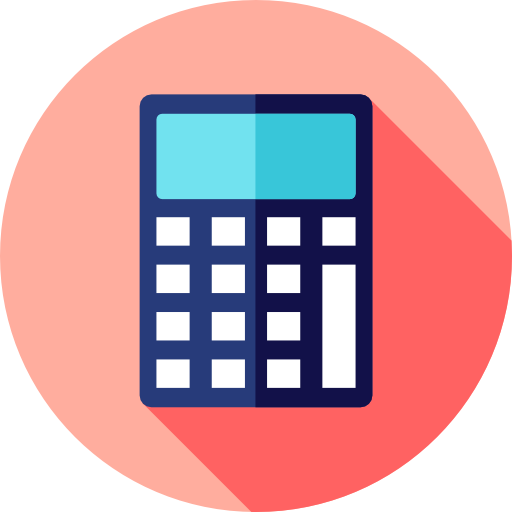 Calculator Flat Circular Flat icon