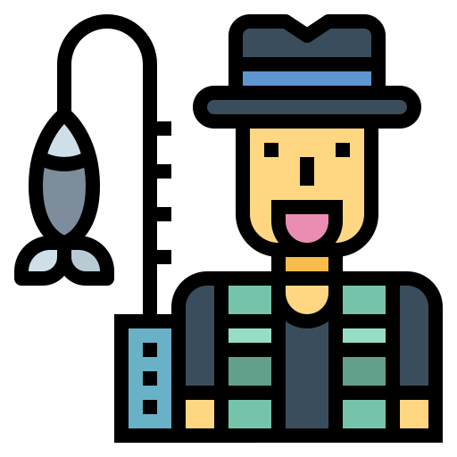 Fisherman free icon