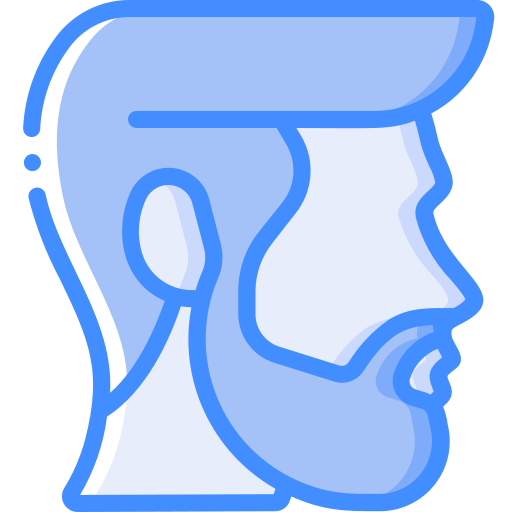 Man Basic Miscellany Blue icon