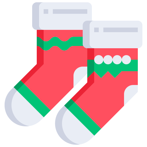 Christmas sock Justicon Flat icon