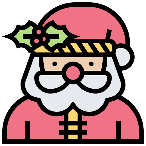 papa noel icono gratis