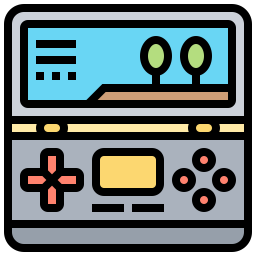 Game console icon Meticulous Lineal Color