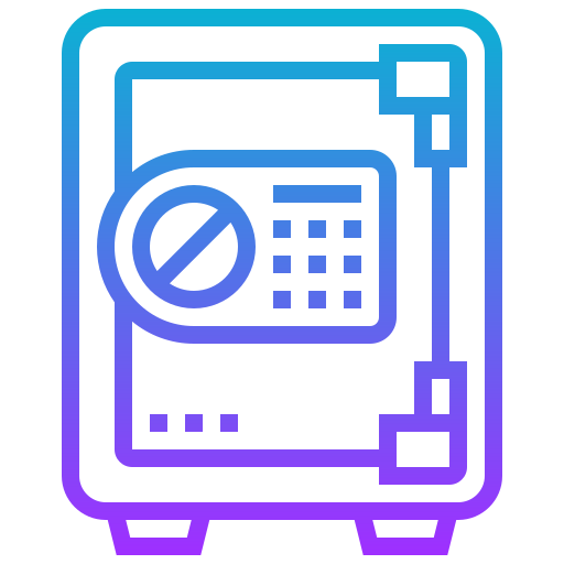 caja de seguridad icono gratis