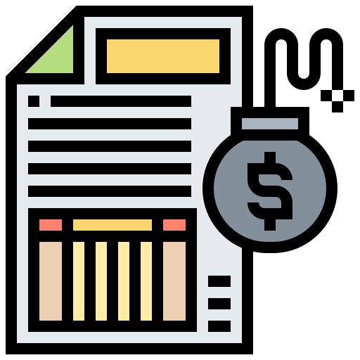 impuestos icono gratis