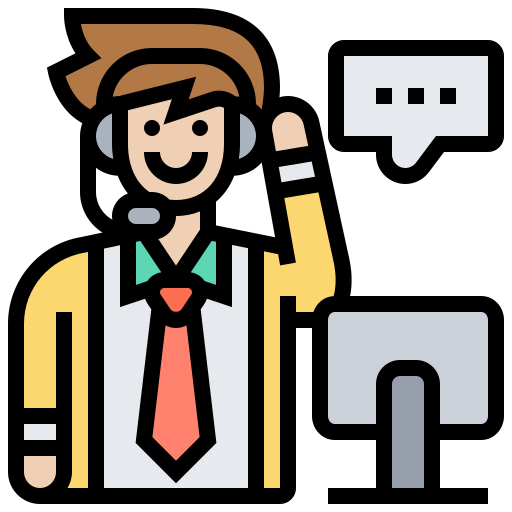 recepcionista icono gratis