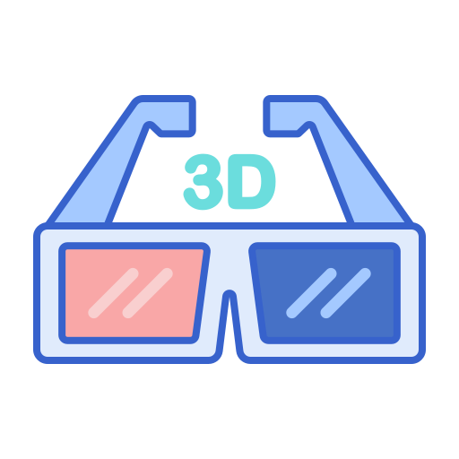 gafas 3d icono gratis