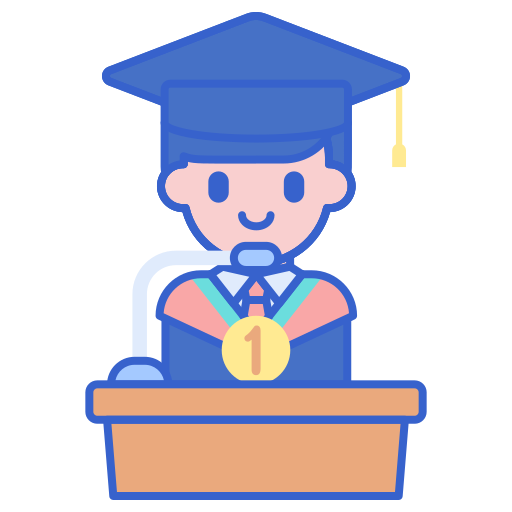 graduación icono gratis