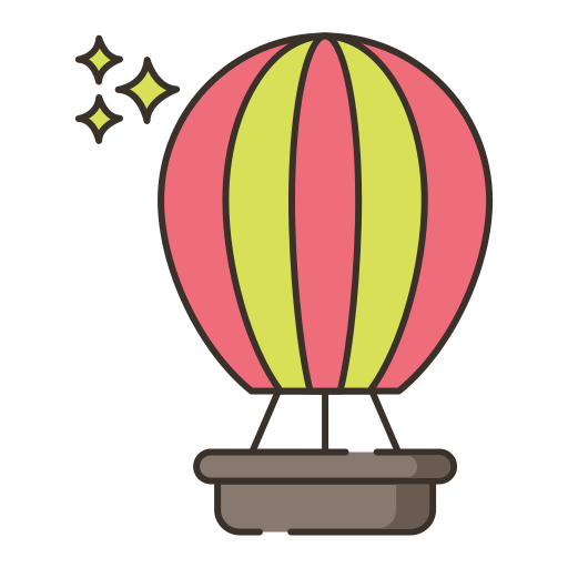 Воздушный шар бесплатно иконка