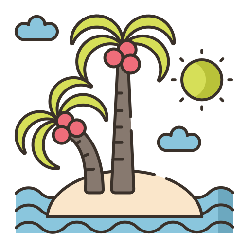 ilha grátis ícone ilha grátis ícone