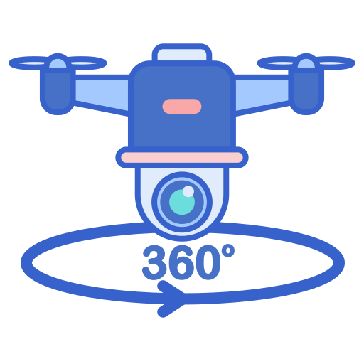 360 graus grátis ícone