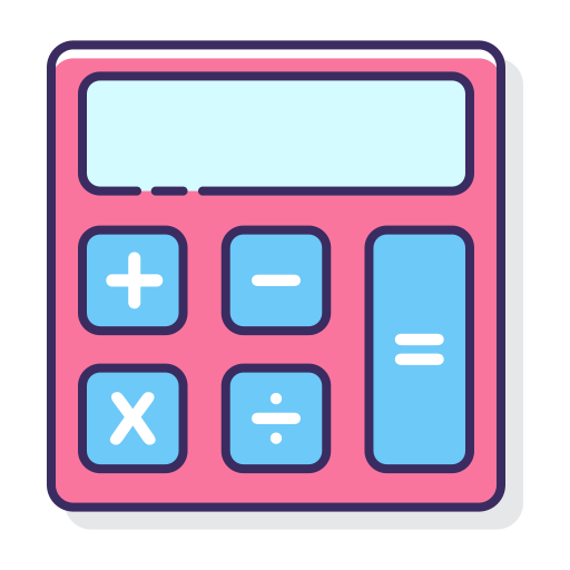 Calculator Flaticons Lineal Color icon