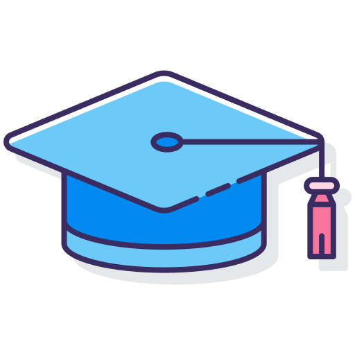 sombrero de graduacion icono gratis