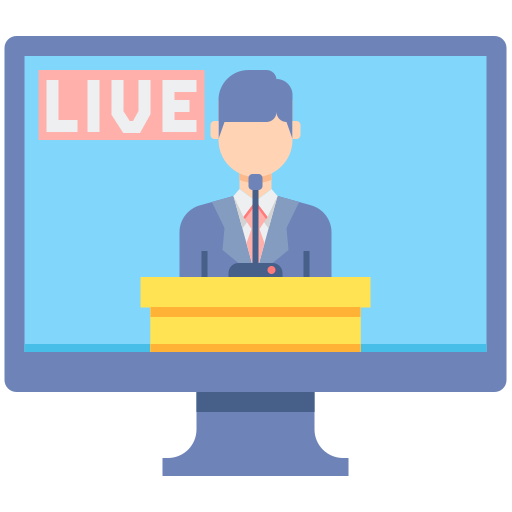 en vivo icono gratis