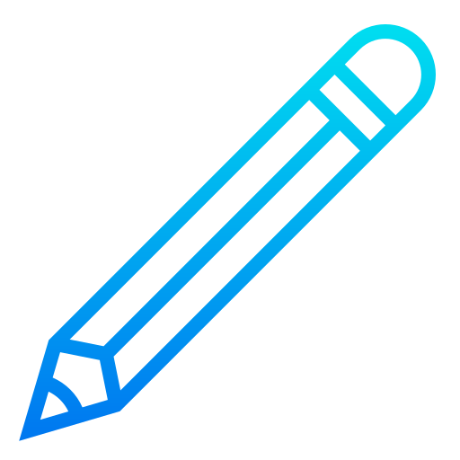 Pencil srip Gradient icon