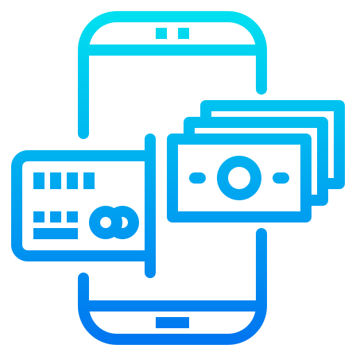 transferencia de dinero icono gratis