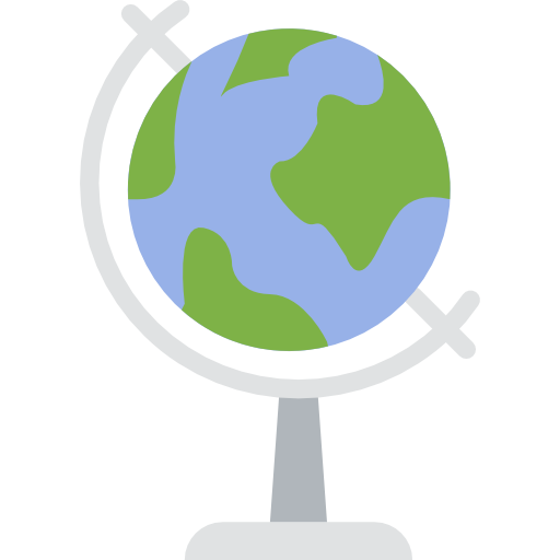 Earth globe Basic Miscellany Flat icon