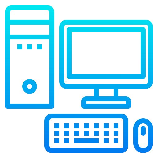 Computer srip Gradient icon