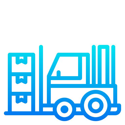 Forklift srip Gradient icon