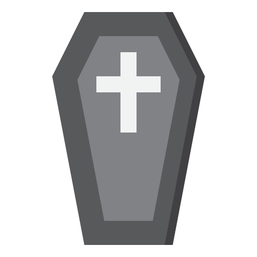 Coffin srip Flat icon