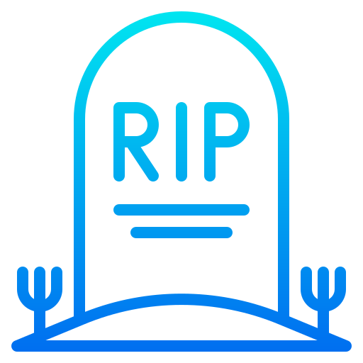 Tombstone srip Gradient icon