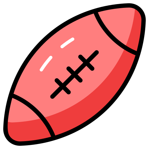 pelota de rugby icono gratis