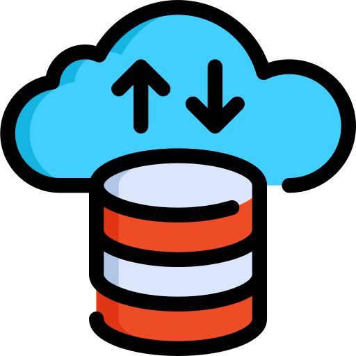 almacenamiento en la nube icono gratis