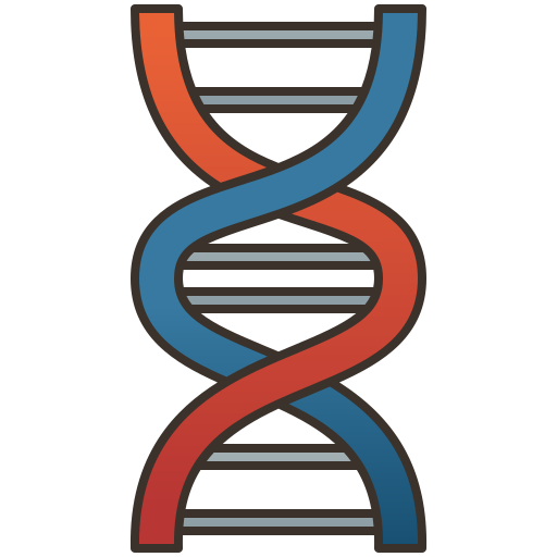 Dna structure Amethys Design Lineal Color icon