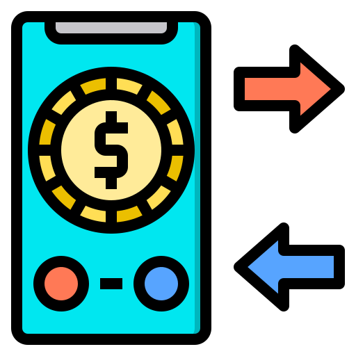 Smartphone payment free icon