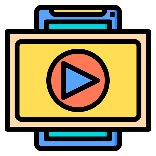 Video stream - Free arrows icons
