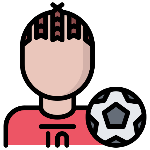 jugador de fútbol icono gratis