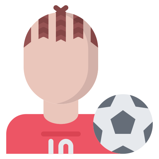 jugador de fútbol icono gratis